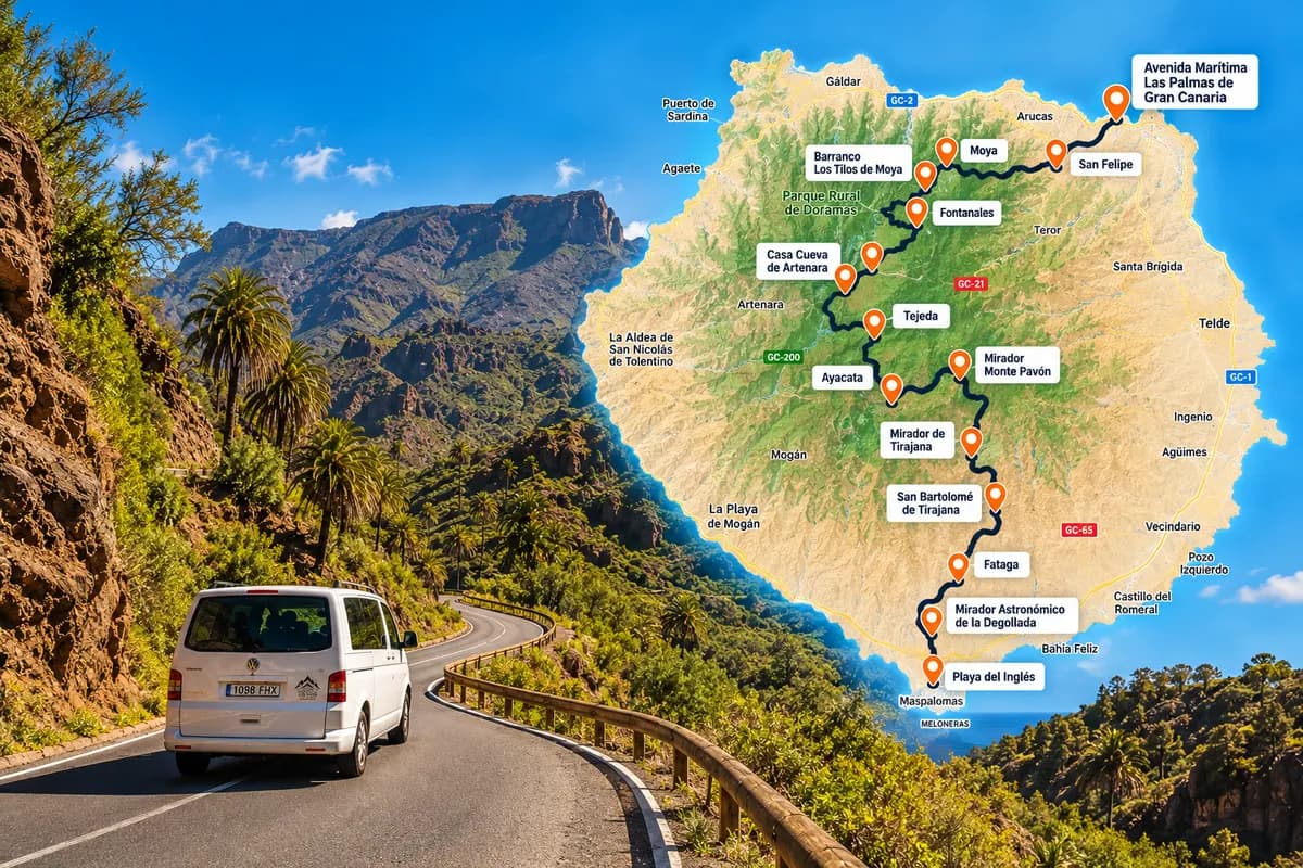 VIP Tour Panorámico- Vuelta a la Isla de Gran Canaria - 8 Horas